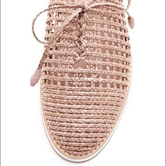 STUART WEITZMAN RAFFIA MORROCAN OXFORDS - Picture 2 of 8